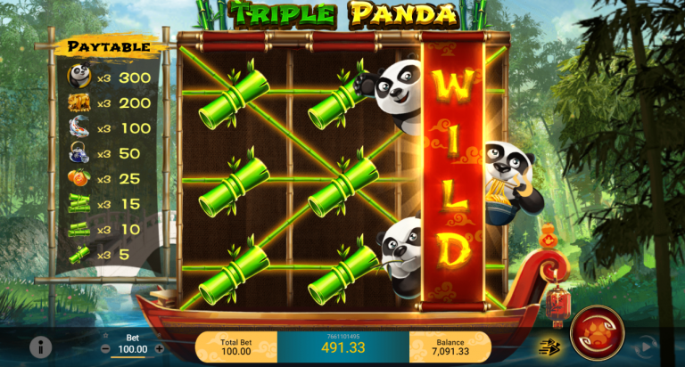 ฟีเจอร์ต่างๆภายในเกม Triple Panda